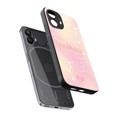 Gemini Aura sleek nothing phone 2 cover with tempered glass back and TPU edges