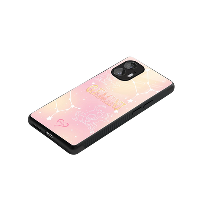 Gemini Aura stylish phone case for nothing phone 2 | glossy glass and slim fit