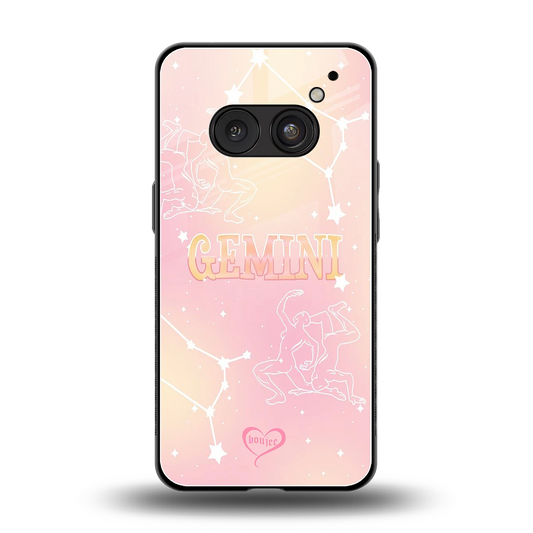 Gemini Aura back phone cover | glass case for nothing phone 2a plus