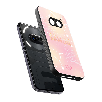 Gemini Aura sleek nothing phone 2a cover with tempered glass back and TPU edges