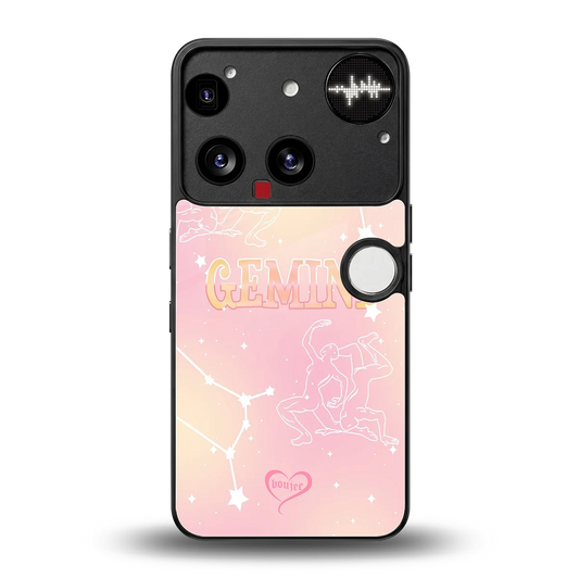 Gemini Aura back phone cover | glass case for nothing phone 3