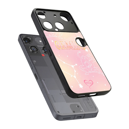 Gemini Aura sleek nothing phone 3 cover with tempered glass back and TPU edges