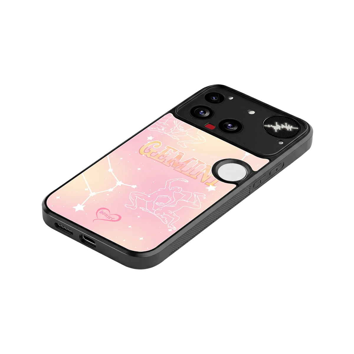 Gemini Aura stylish phone case for nothing phone 3 | glossy glass and slim fit