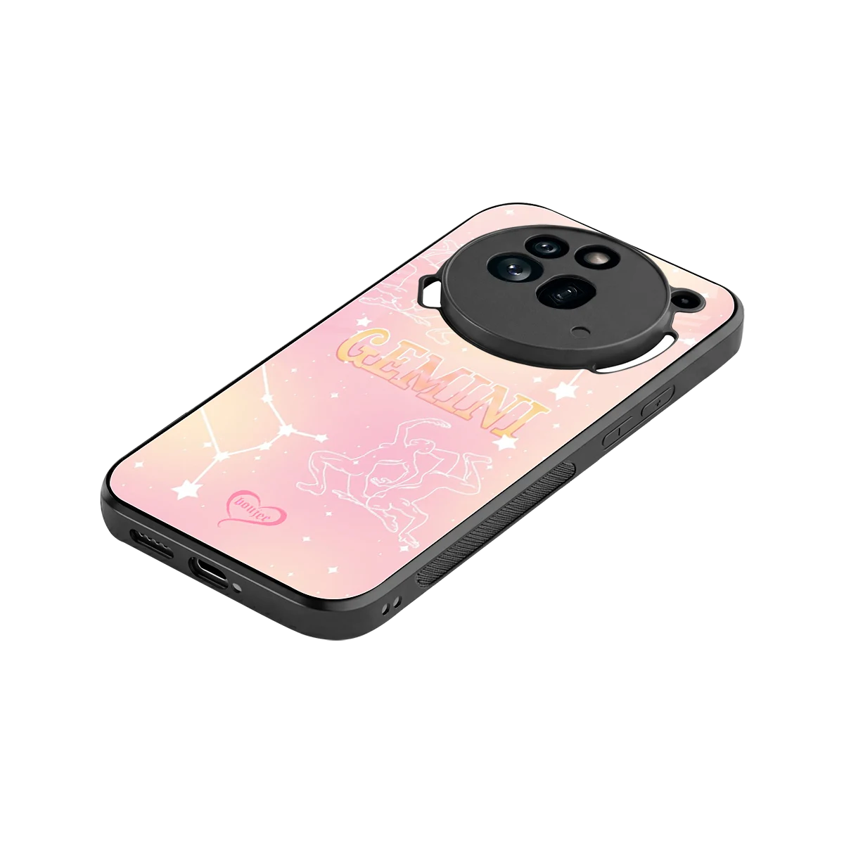 Gemini Aura stylish phone case for nothing phone 3a pro | glossy glass and slim fit