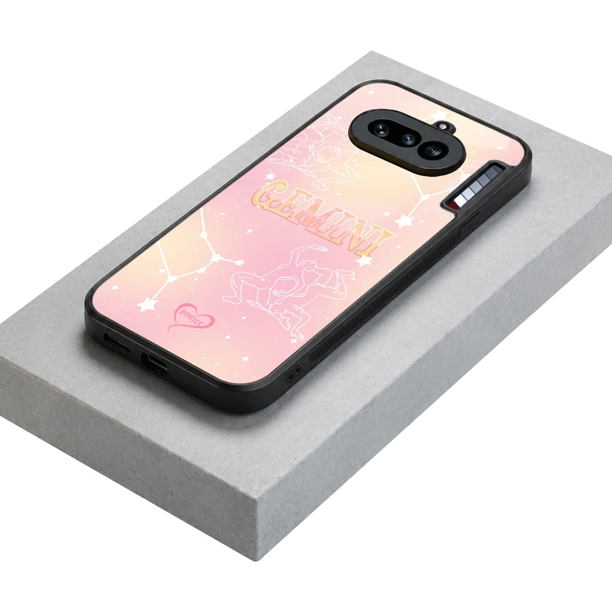 Gemini Aura stylish phone case for nothing phone 4a | glossy glass and slim fit