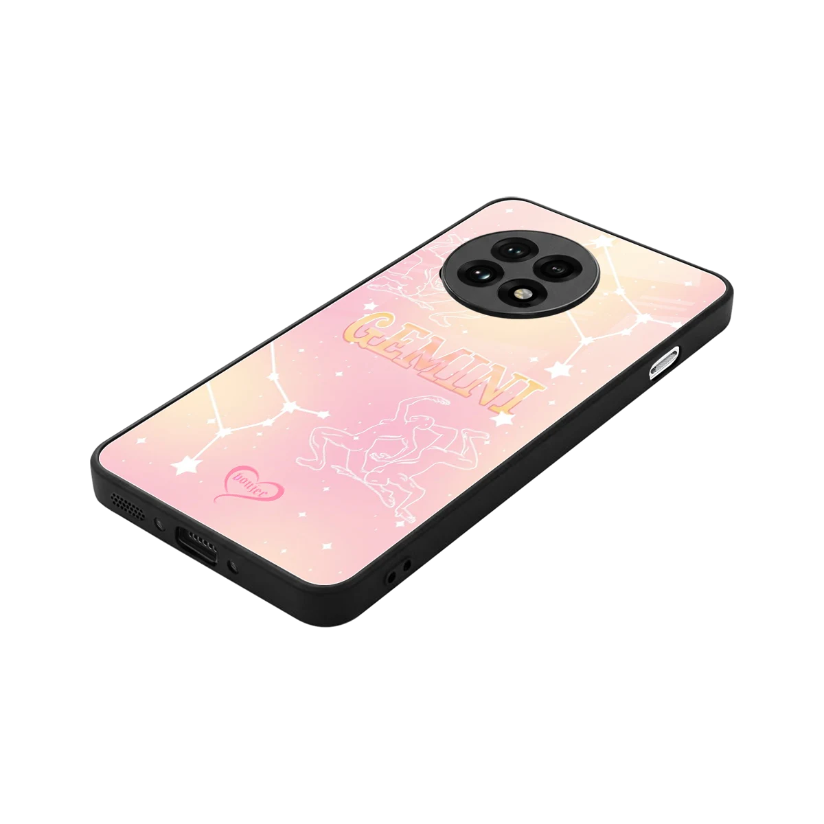 Gemini Aura stylish phone case for oneplus 13r | glossy glass and slim fit