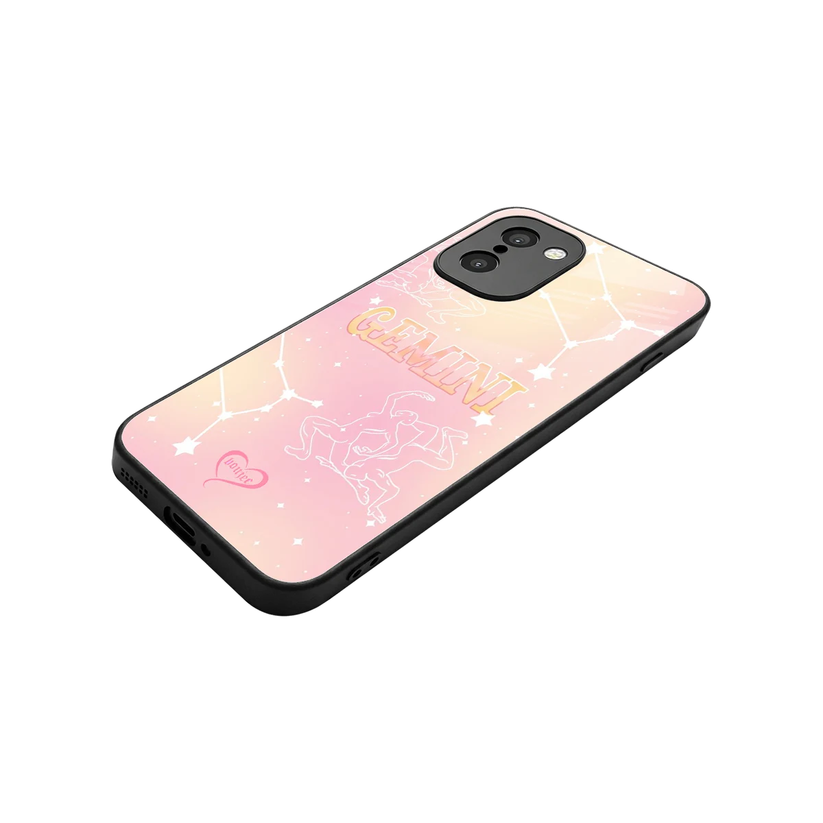 Gemini Aura stylish phone case for oneplus 15r | glossy glass and slim fit