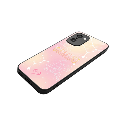 Gemini Aura stylish phone case for oneplus 15r | glossy glass and slim fit