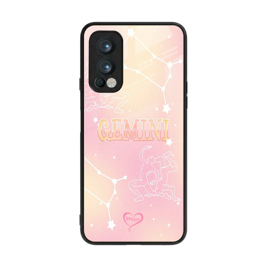 Gemini Aura back phone cover | glass case for oneplus nord 2