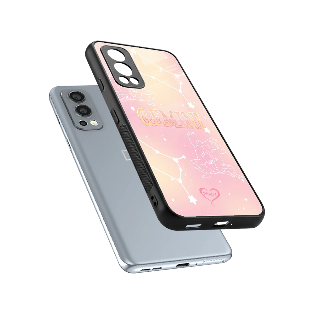 Gemini Aura sleek oneplus nord 2 cover with tempered glass back and TPU edges