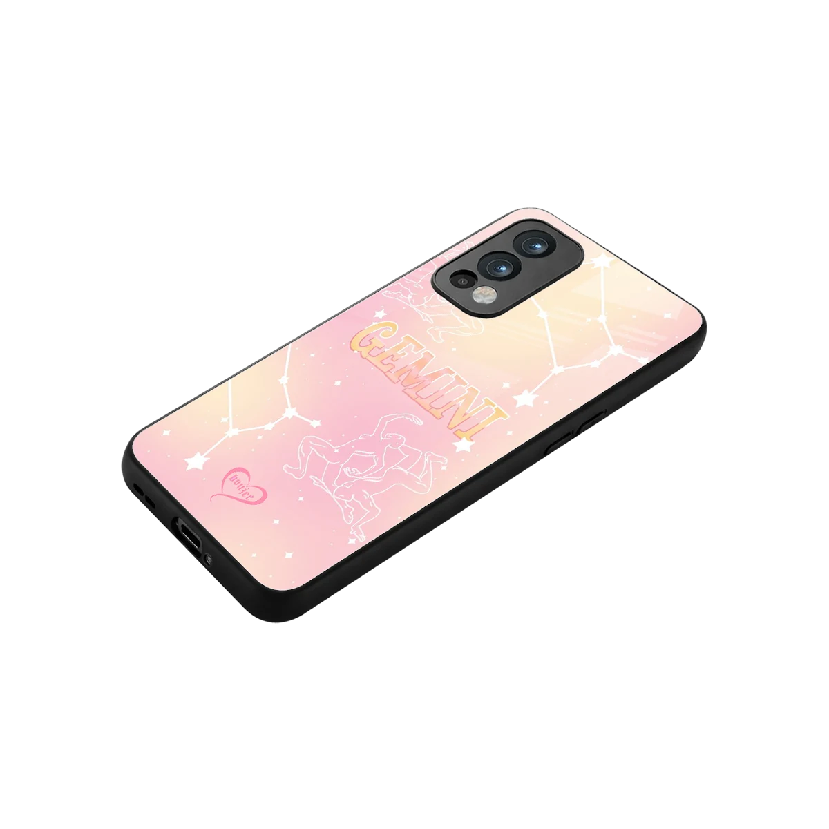 Gemini Aura stylish phone case for oneplus nord 2 | glossy glass and slim fit