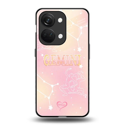 Gemini Aura back phone cover | glass case for oneplus nord 3