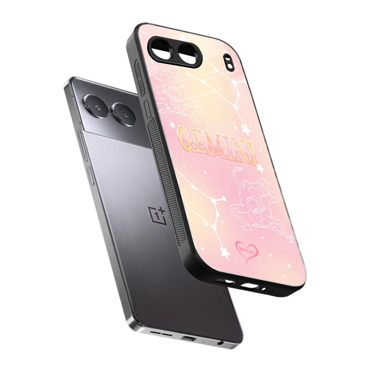 Gemini Aura sleek oneplus nord 4 cover with tempered glass back and TPU edges