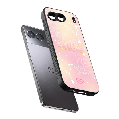 Gemini Aura sleek oneplus nord 4 cover with tempered glass back and TPU edges