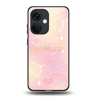 Gemini Aura back phone cover | glass case for oneplus nord ce 3