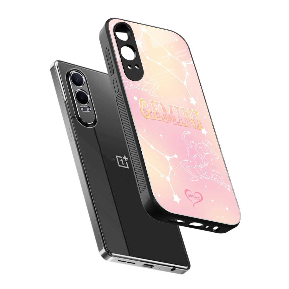 Gemini Aura sleek oneplus nord ce 4 lite cover with tempered glass back and TPU edges