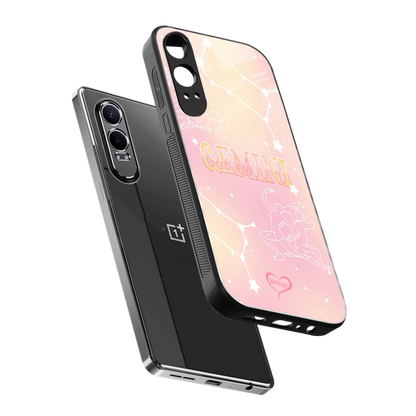 Gemini Aura sleek oneplus nord ce 4 lite cover with tempered glass back and TPU edges