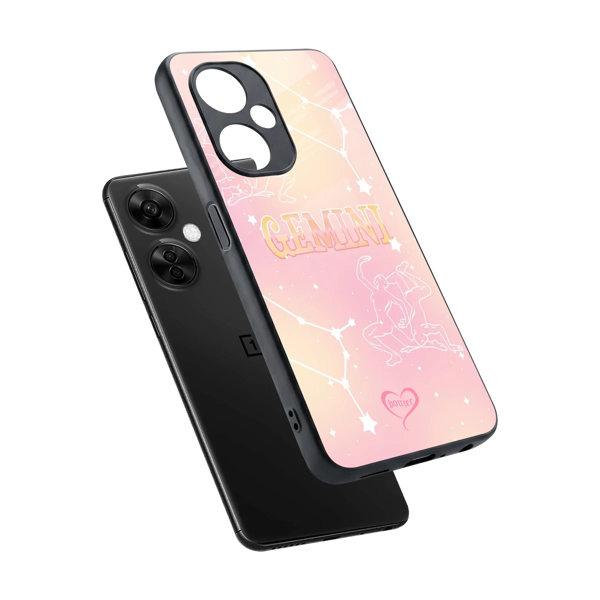 Gemini Aura sleek oneplus nord ce 3 lite cover with tempered glass back and TPU edges