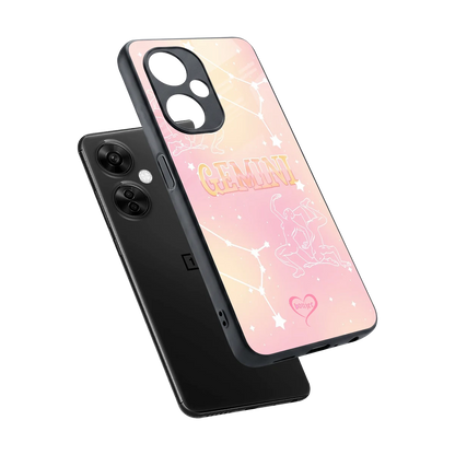 Gemini Aura sleek oneplus nord ce 3 lite cover with tempered glass back and TPU edges