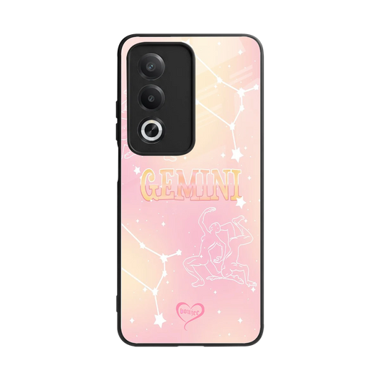 Gemini Aura back phone cover | glass case for oppo a3 pro