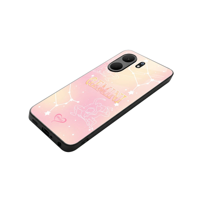 Gemini Aura stylish phone case for oppo a5x 5g | glossy glass and slim fit