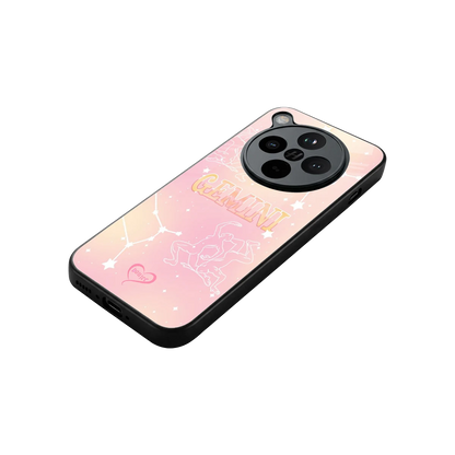 Gemini Aura stylish phone case for oppo find x8 | glossy glass and slim fit