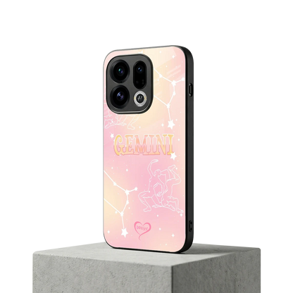 Gemini Aura oppo find x9 mobile cover | shockproof glass phone case