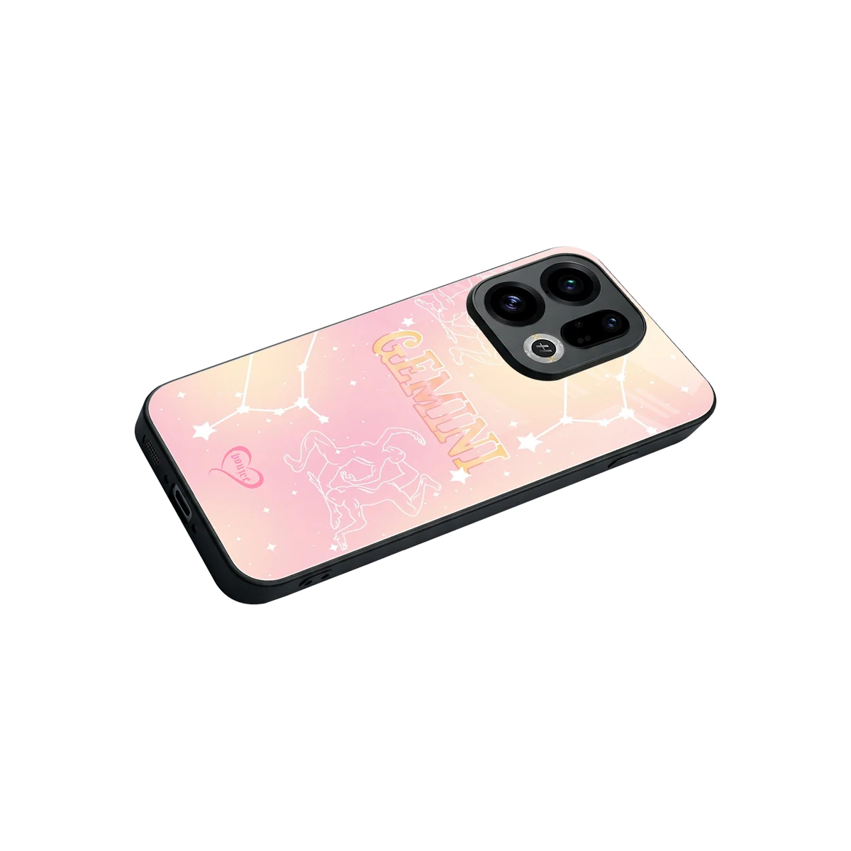 Gemini Aura stylish phone case for oppo find x9 | glossy glass and slim fit