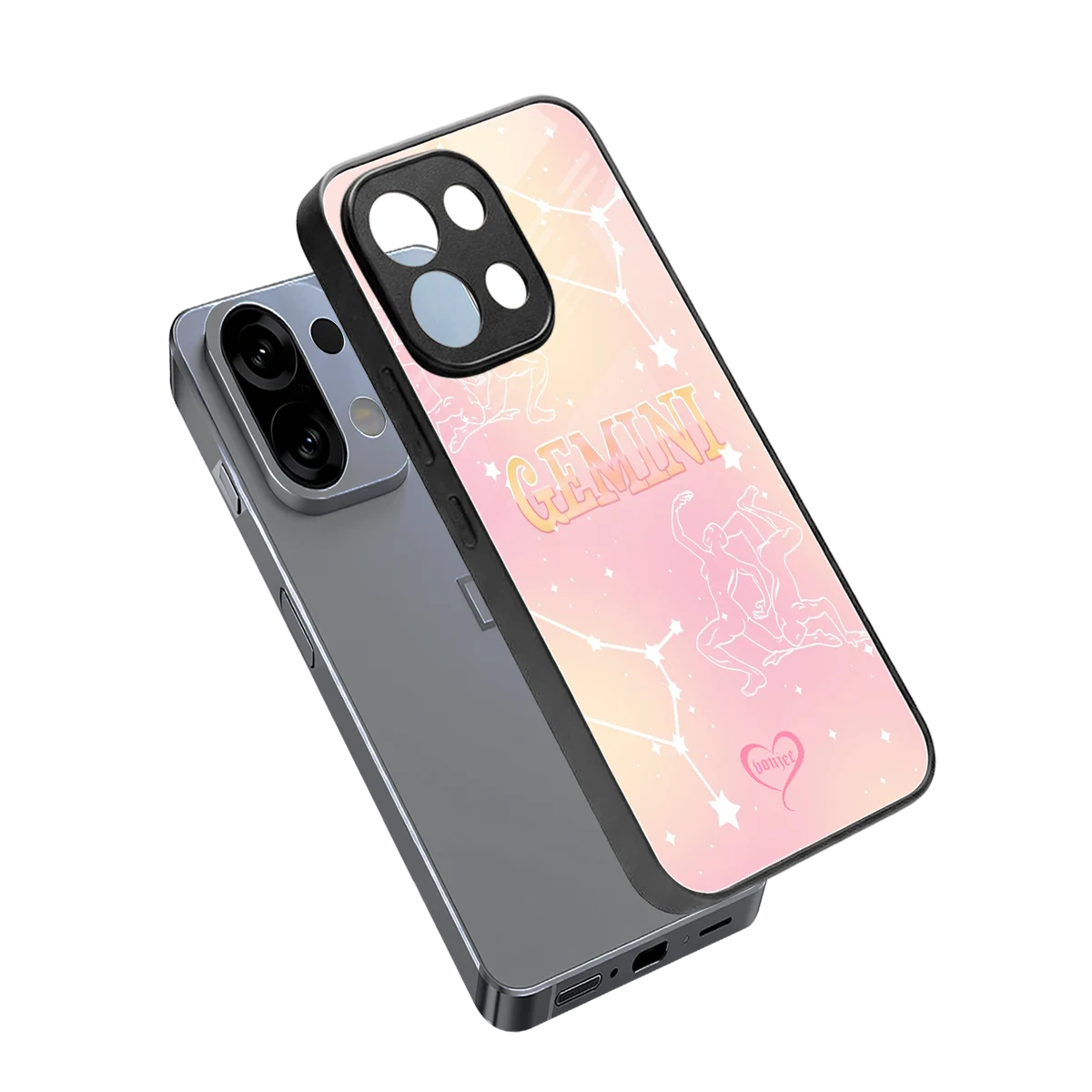 Gemini Aura sleek oppo k13 5g cover with tempered glass back and TPU edges