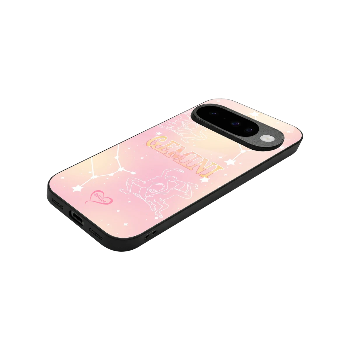 Gemini Aura stylish phone case for google pixel 10 | glossy glass and slim fit