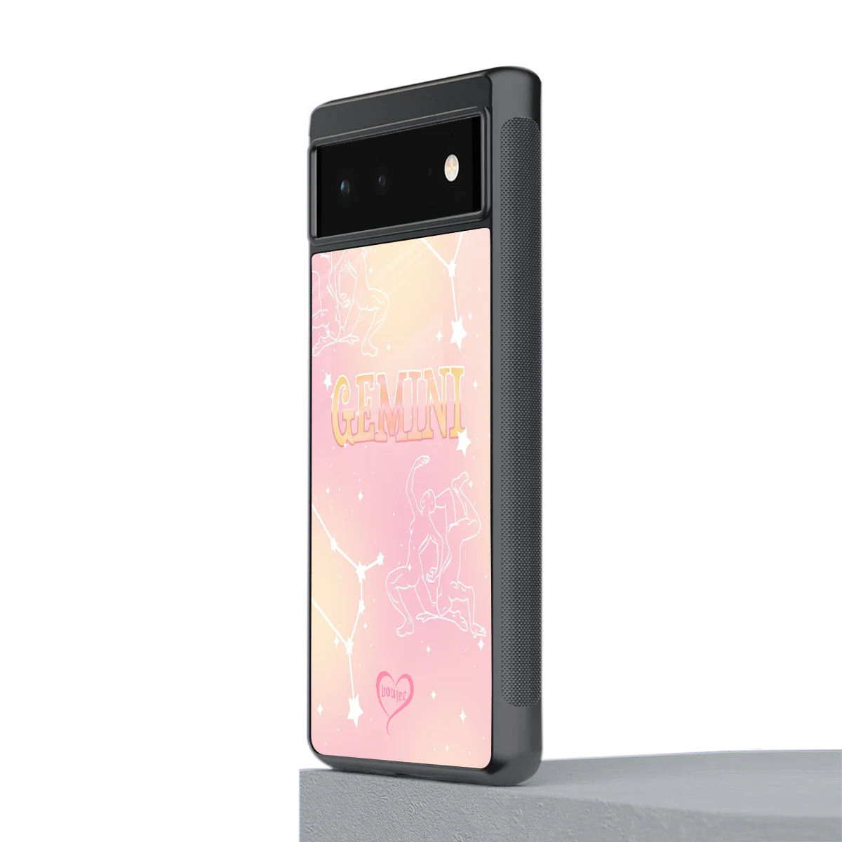 Gemini Aura stylish phone case for google pixel 6 | glossy glass and slim fit
