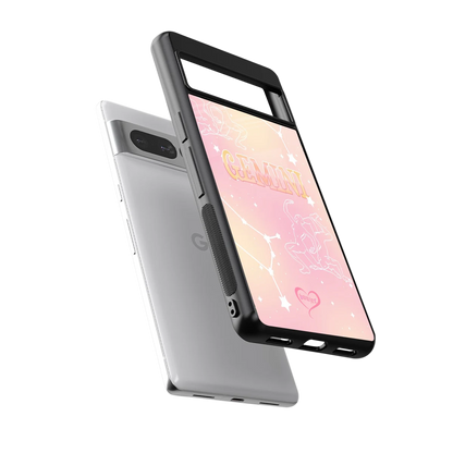 Gemini Aura sleek google pixel 7 pro cover with tempered glass back and TPU edges