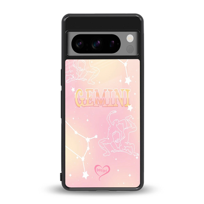 Gemini Aura back phone cover | glass case for google pixel 8 pro