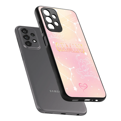 Gemini Aura sleek samsung galaxy a23 cover with tempered glass back and TPU edges