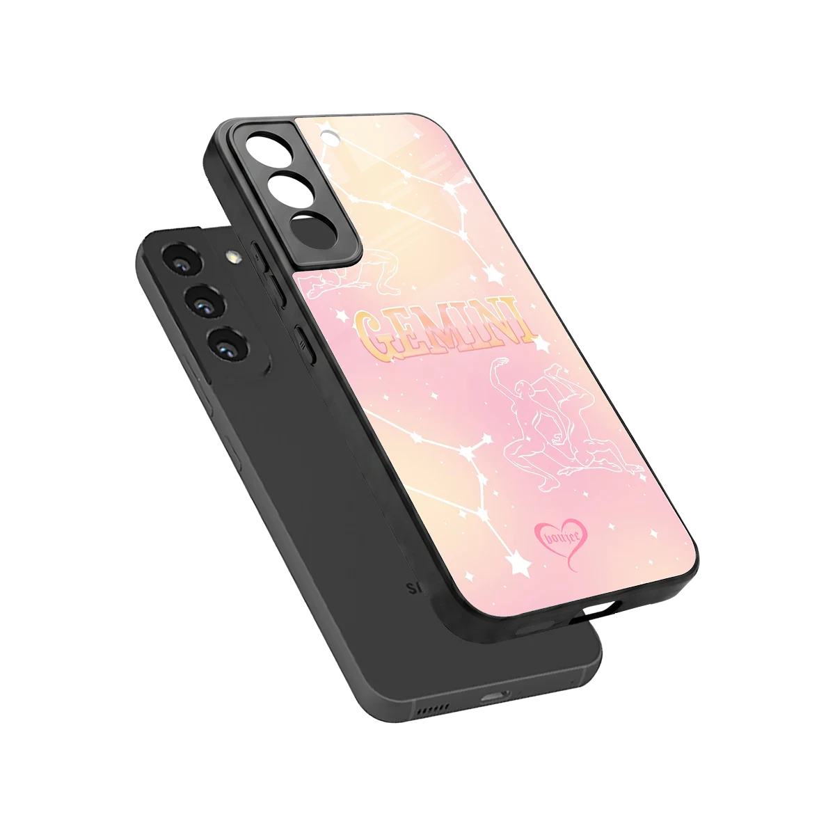 Gemini Aura sleek samsung galaxy s22 cover with tempered glass back and TPU edges