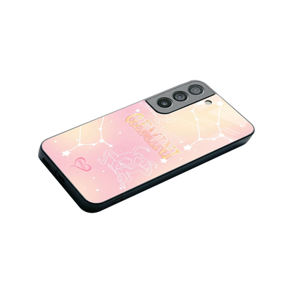 Gemini Aura stylish phone case for samsung galaxy s22 | glossy glass and slim fit
