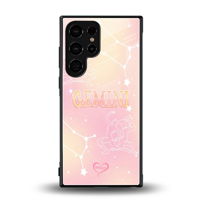 Gemini Aura back phone cover | glass case for samsung galaxy s24 ultra
