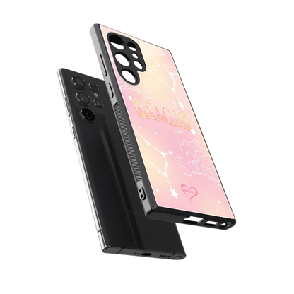 Gemini Aura sleek samsung galaxy s23 ultra cover with tempered glass back and TPU edges