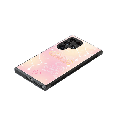 Gemini Aura stylish phone case for samsung galaxy s23 ultra | glossy glass and slim fit