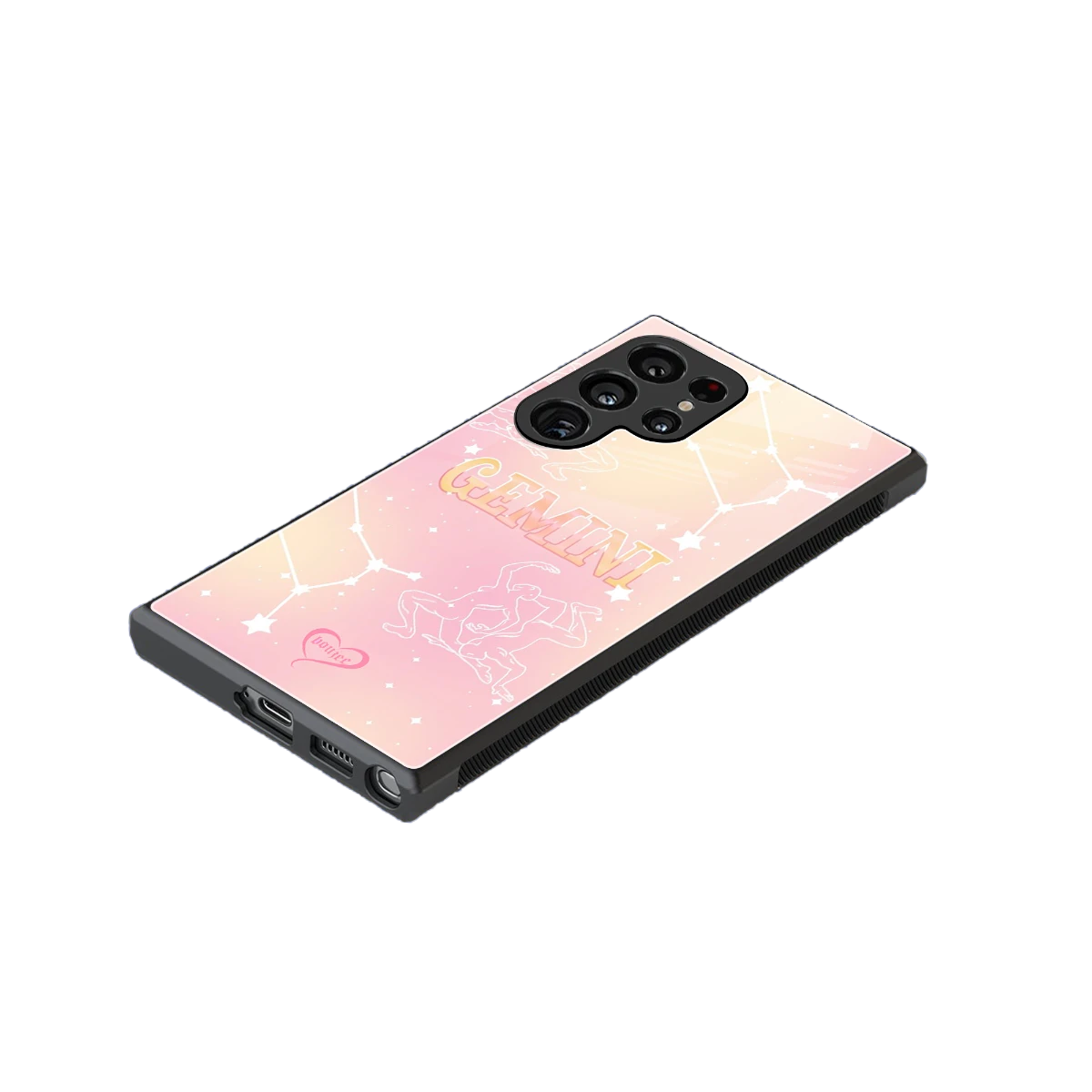 Gemini Aura stylish phone case for samsung galaxy s24 ultra | glossy glass and slim fit