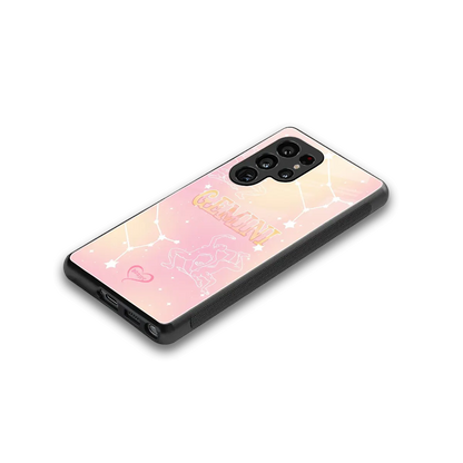 Gemini Aura stylish phone case for samsung galaxy s25 ultra | glossy glass and slim fit
