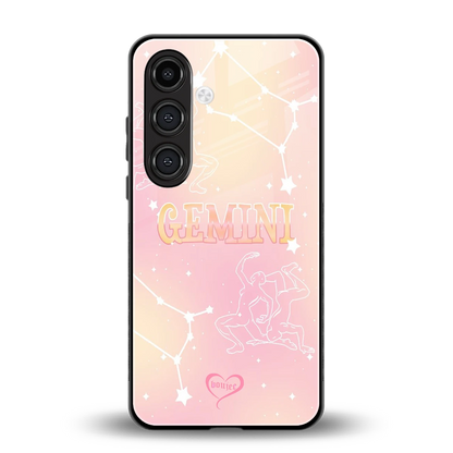 Gemini Aura back phone cover | glass case for samsung galaxy s24
