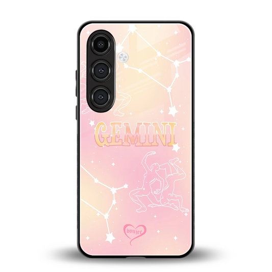 Gemini Aura back phone cover | glass case for samsung galaxy s24
