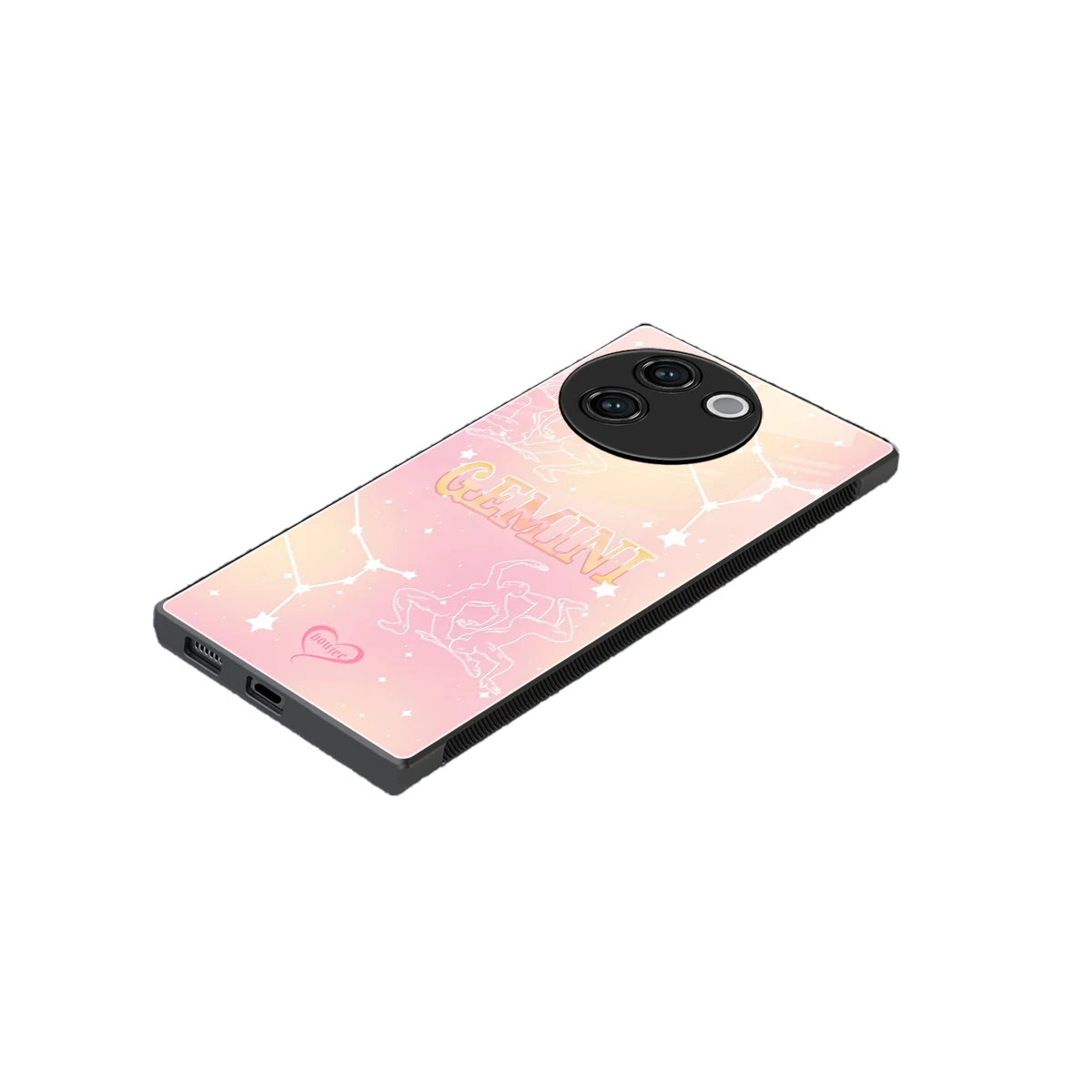 Gemini Aura stylish phone case for vivo v30e | glossy glass and slim fit