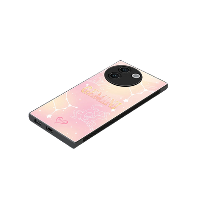 Gemini Aura stylish phone case for vivo v30e | glossy glass and slim fit