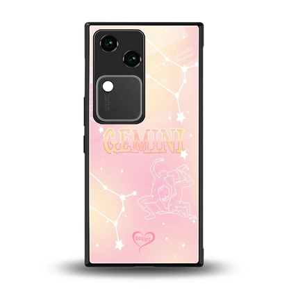 Gemini Aura back phone cover | glass case for vivo v30