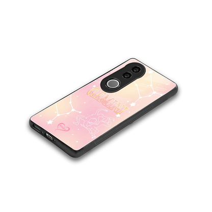 Gemini Aura stylish phone case for vivo v50 | glossy glass and slim fit