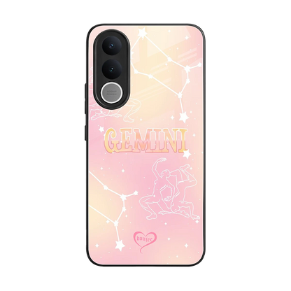 Gemini Aura back phone cover | glass case for vivo v70 fe