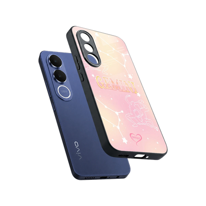 Gemini Aura sleek vivo v70 fe cover with tempered glass back and TPU edges