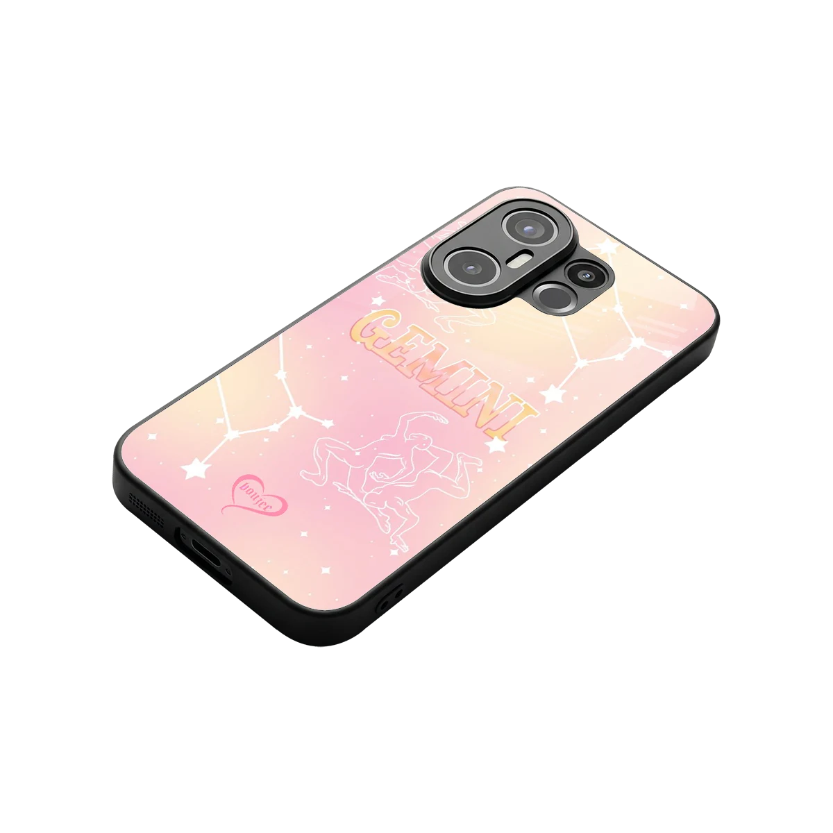 Gemini Aura stylish phone case for vivo x200 fe | glossy glass and slim fit